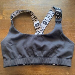 Black FIGS Sports Bra